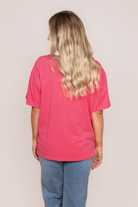 Simplified Tee in Hot Pink - Foxwood