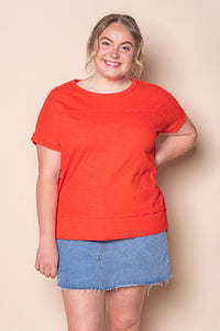 Allison Tee in Tangelo - Foxwood