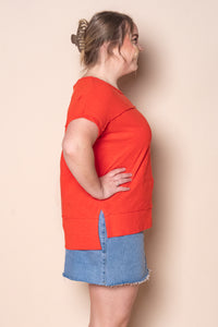 Allison Tee in Tangelo - Foxwood