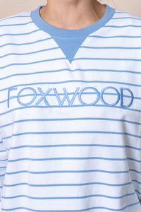 Simplified Stripe Crew in Blue - Foxwood