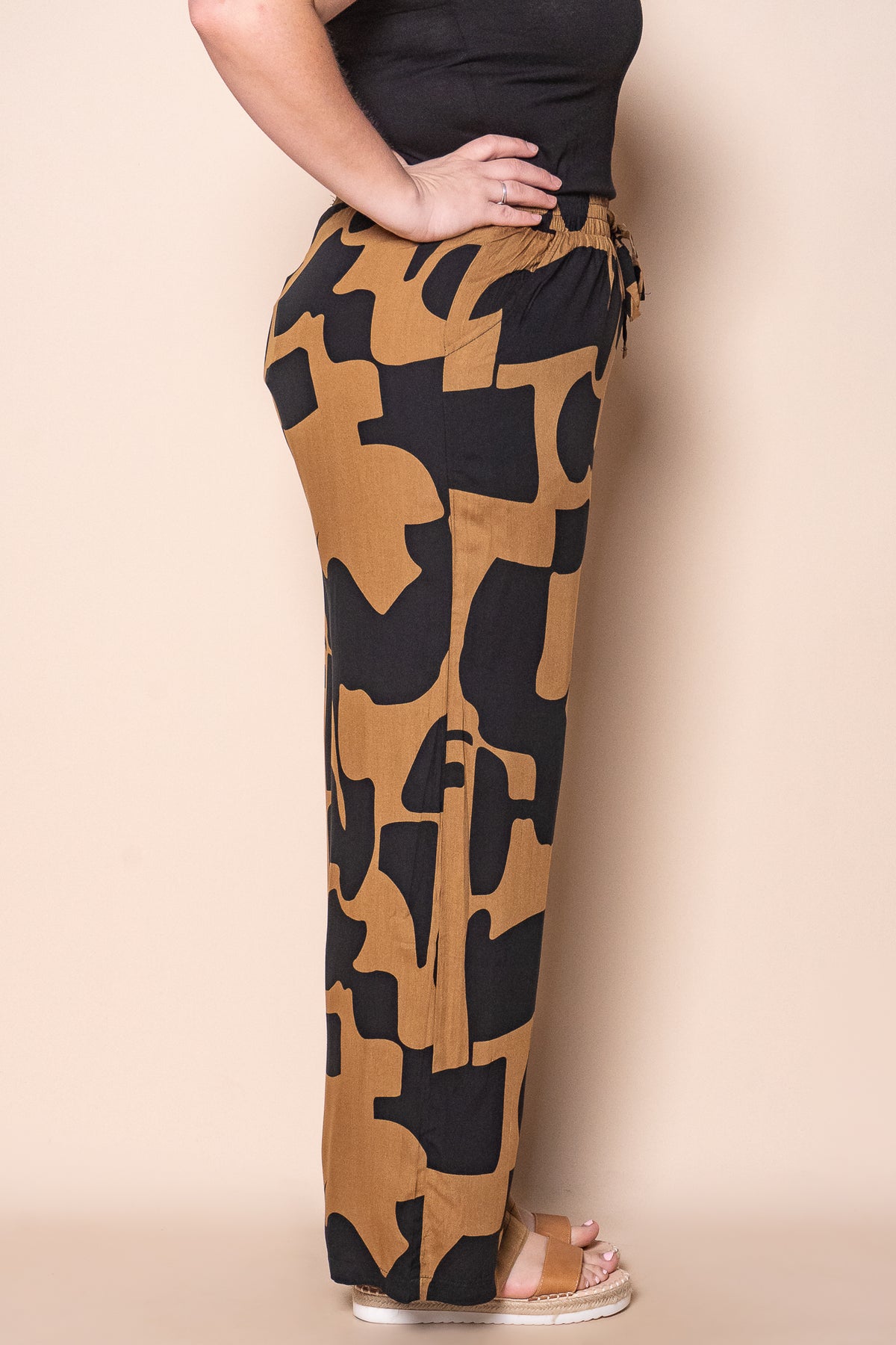 Rianni Wide Leg Pants in Black