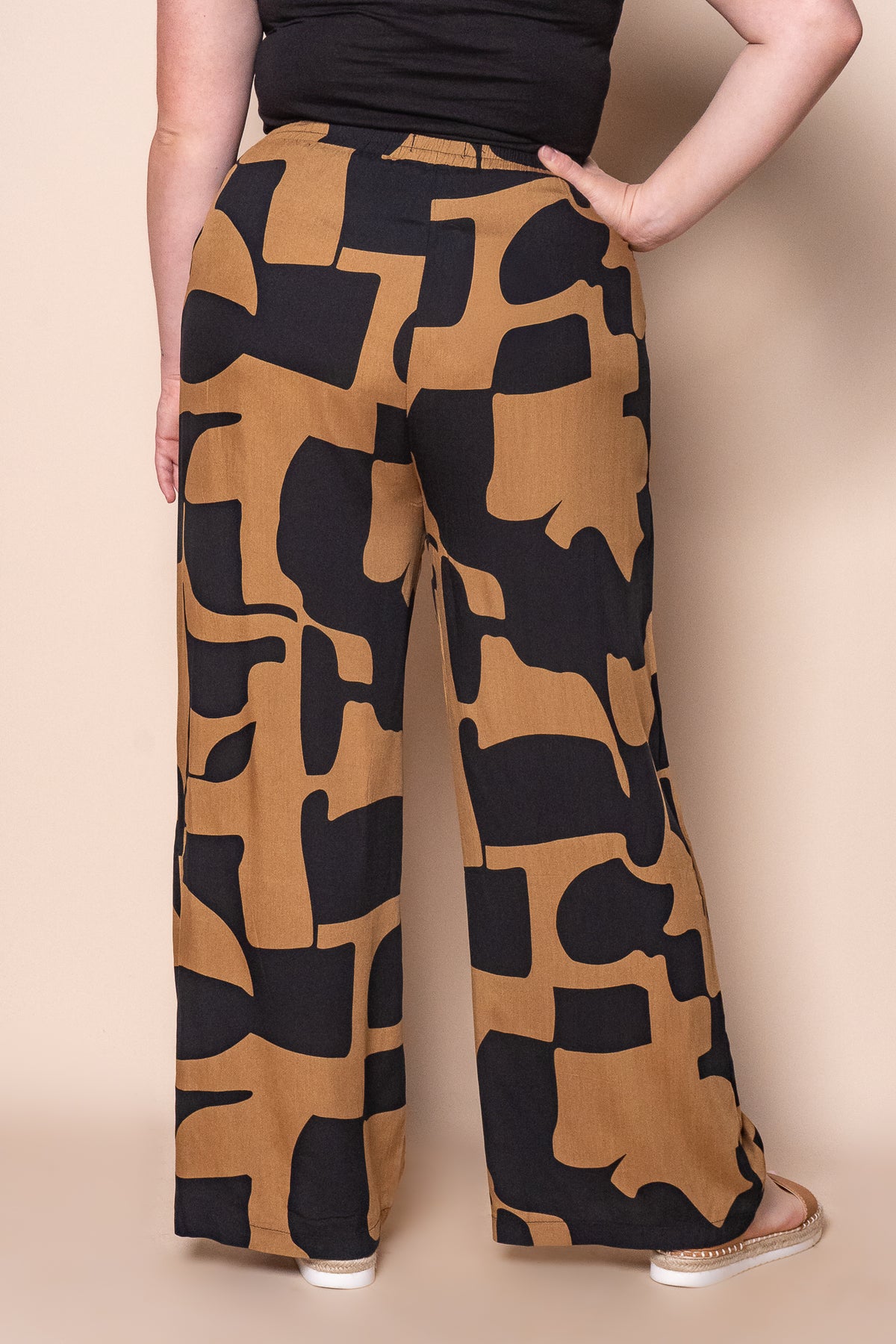 Rianni Wide Leg Pants in Black