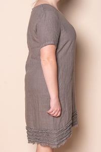 Dahlia Linen Dress in Taupe