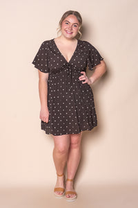 Emelia Skater Dress in Brown - All About Eve