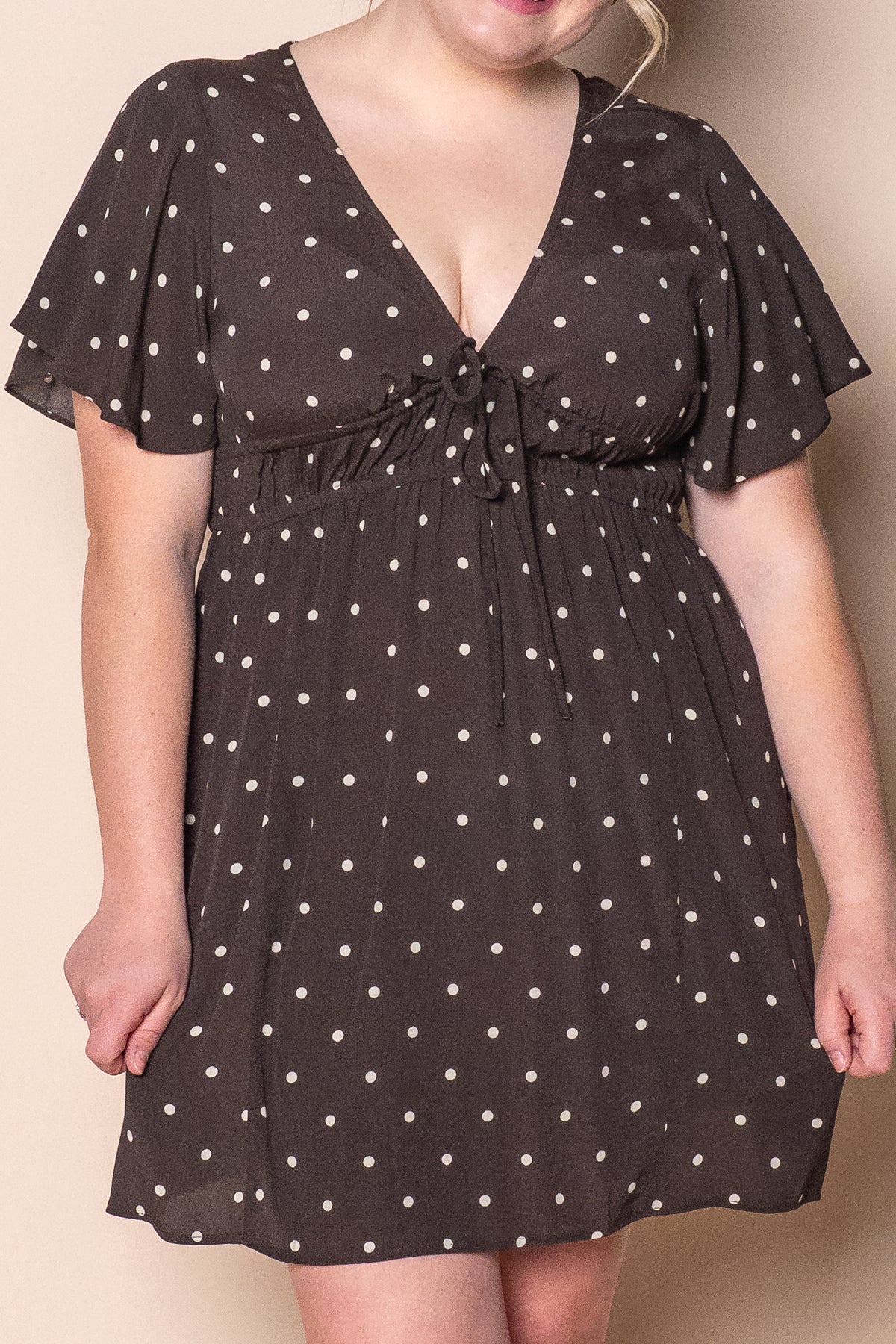 Emelia Skater Dress in Brown - All About Eve