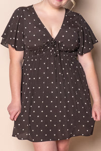 Emelia Skater Dress in Brown - All About Eve