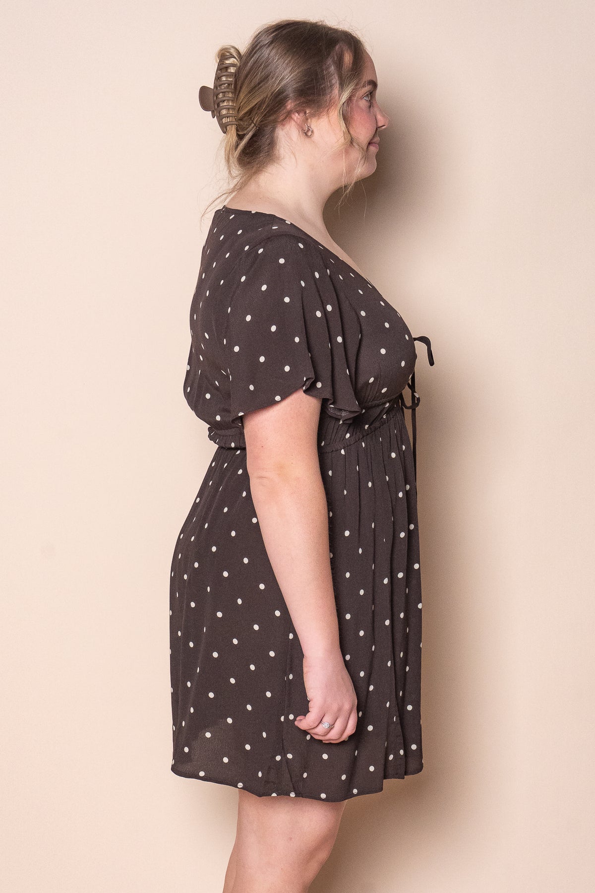 Emelia Skater Dress in Brown - All About Eve