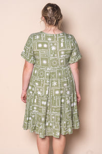 Lou Lou Tiered Dress in Olive