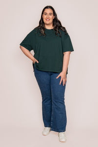 Simplified Tee in Forest Green - Foxwood