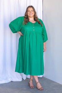 Emery Dress in Emerald