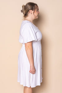 Kella Short Sleeve Dress in White