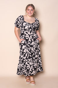 Orlena Midi Dress in Black