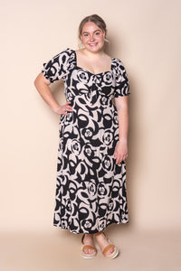 Orlena Midi Dress in Black