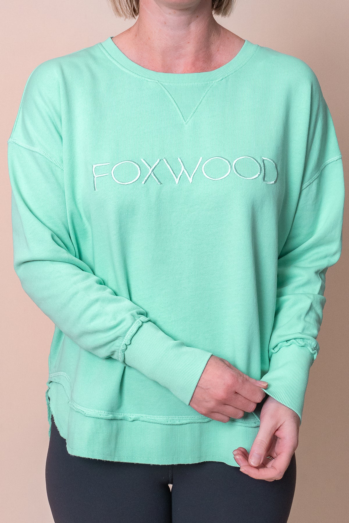 Simplified Crew in Neon Mint - Foxwood