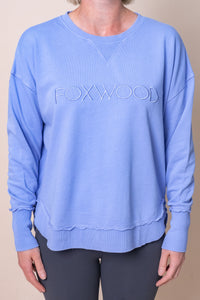 Simplified Crew in Neon Blue - Foxwood