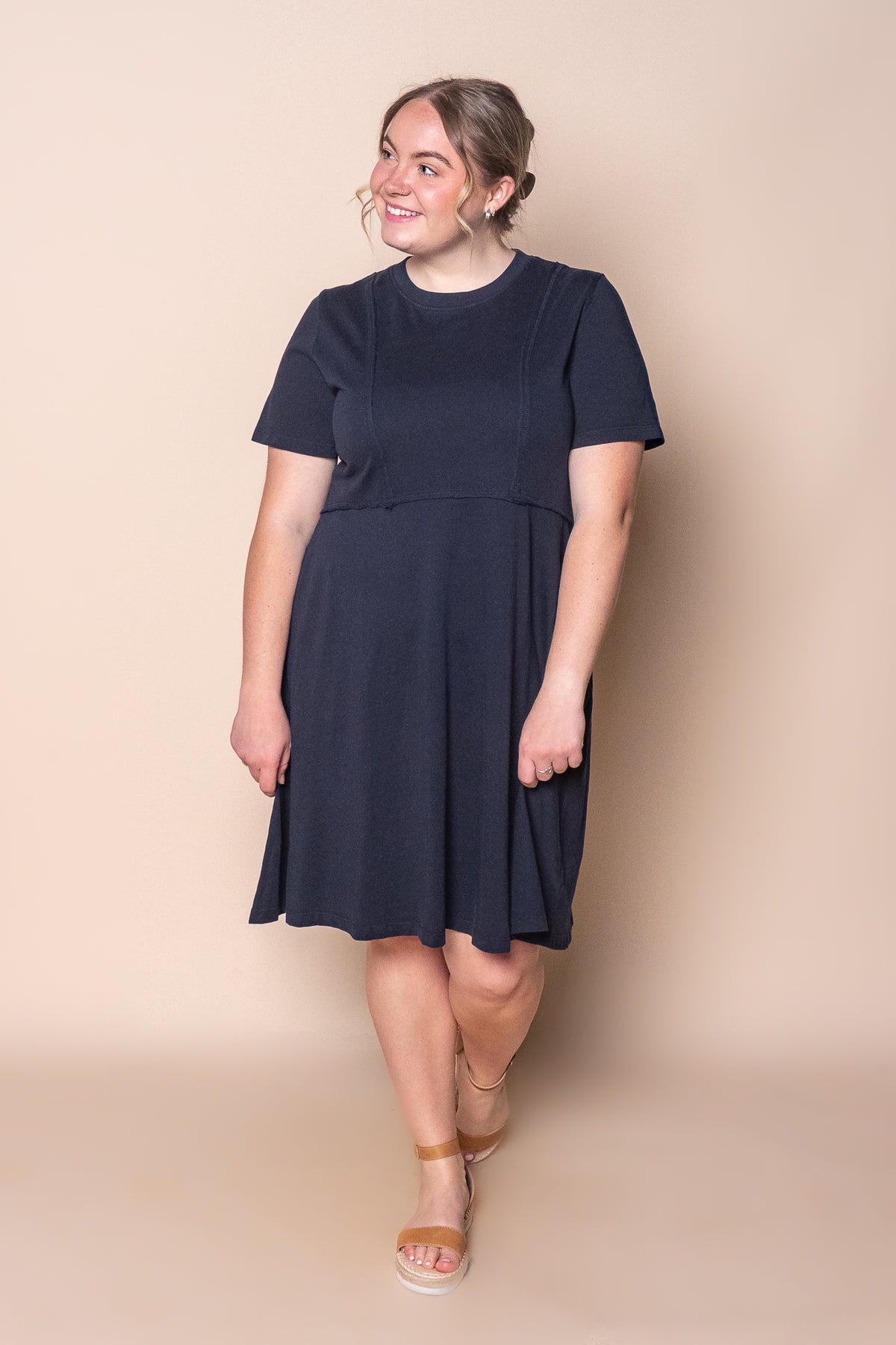 Eva Dress in Navy - Foxwood