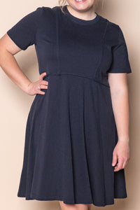 Eva Dress in Navy - Foxwood