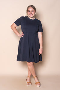 Eva Dress in Navy - Foxwood