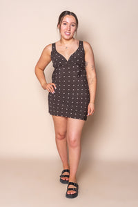 Emelia Mini Dress in Brown - All About Eve