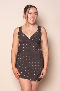 Emelia Mini Dress in Brown - All About Eve