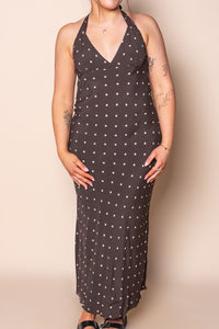Emelia Maxi Dress in Brown - All About Eve