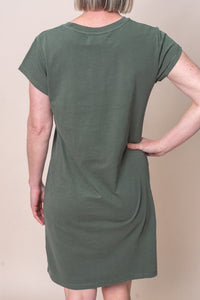 Signature Tee Dress in Khaki - Foxwood