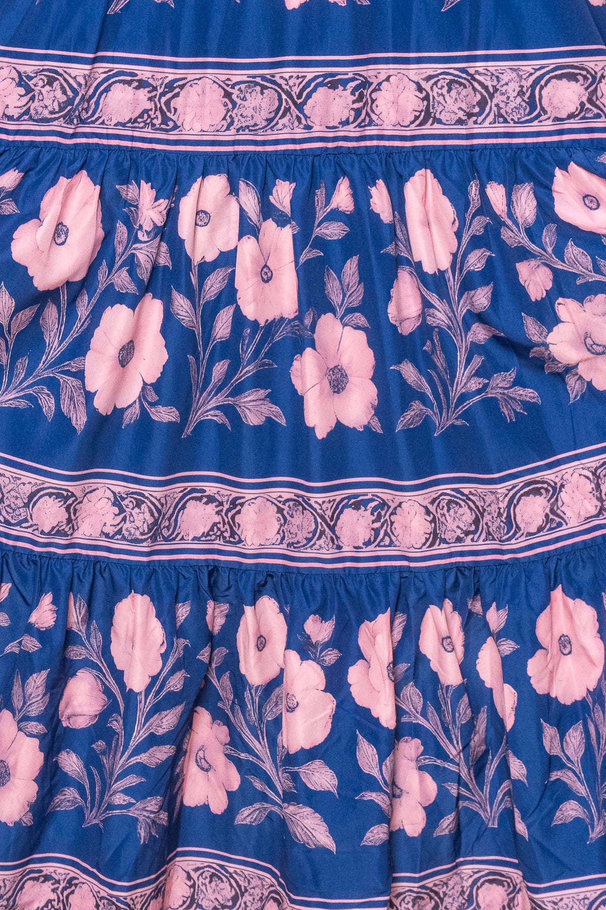 Nyssa Floral Maxi Dress in Royal Blue