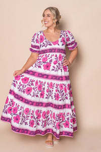 Nyssa Floral Maxi Dress in White