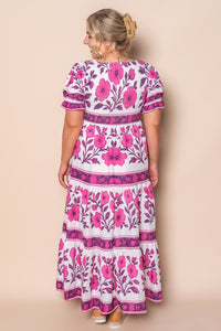 Nyssa Floral Maxi Dress in White