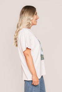 Provence Relaxed Tee in Pale Pink - All About Eve
