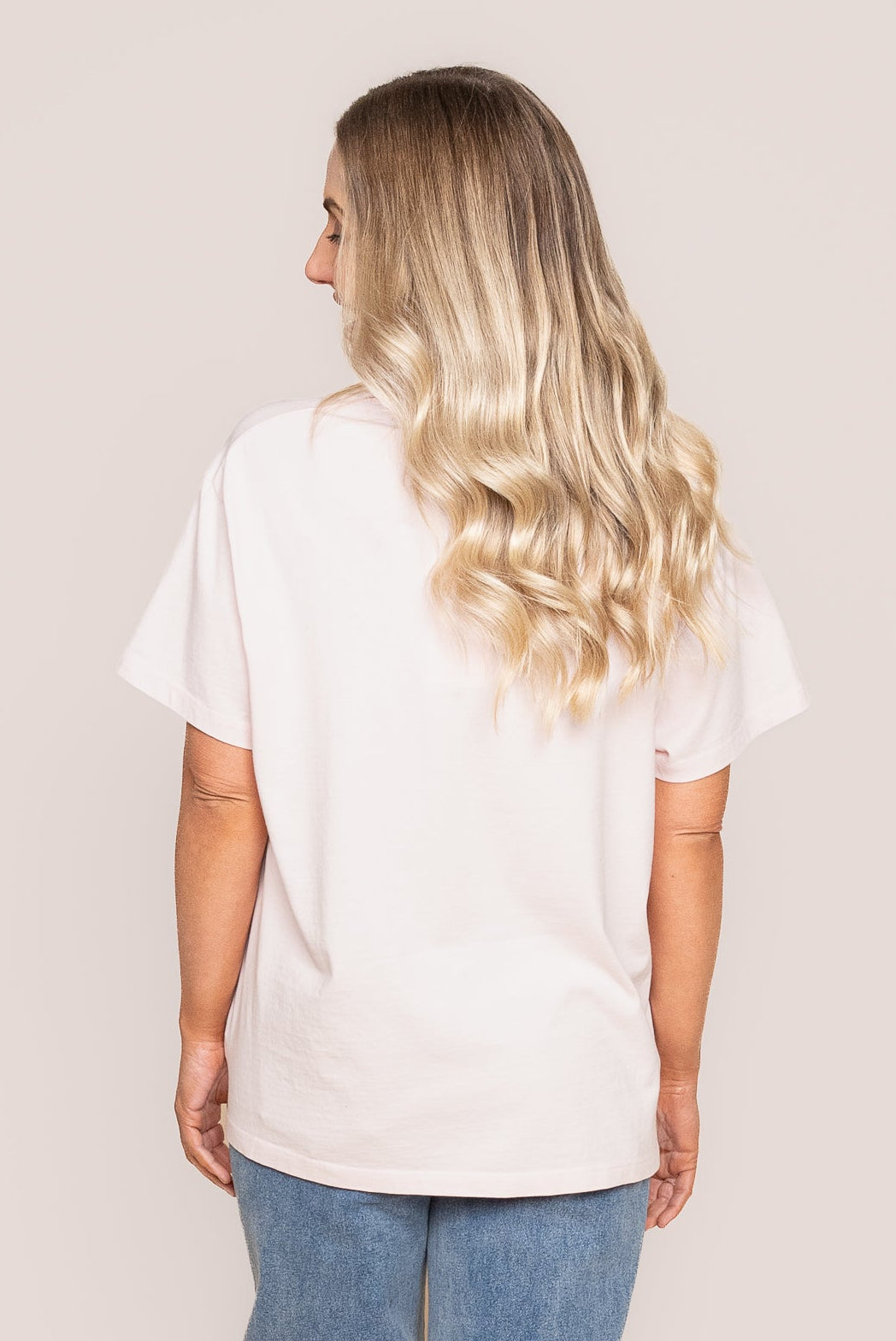 Provence Relaxed Tee in Pale Pink - All About Eve