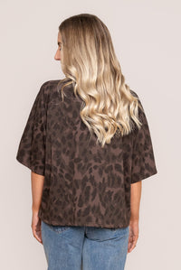 Goldie Oversized Tee in Chocolate