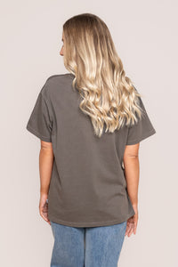 Provence Relaxed Tee in Charcoal - All About Eve