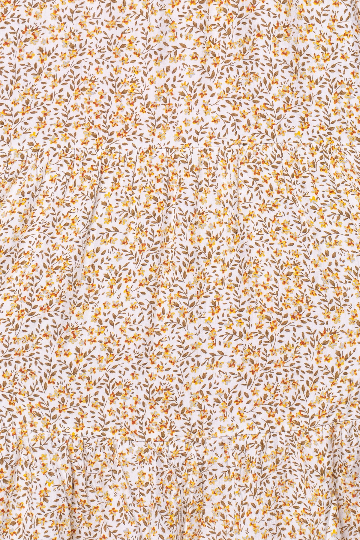 Indira Tiered Dress in White Multi