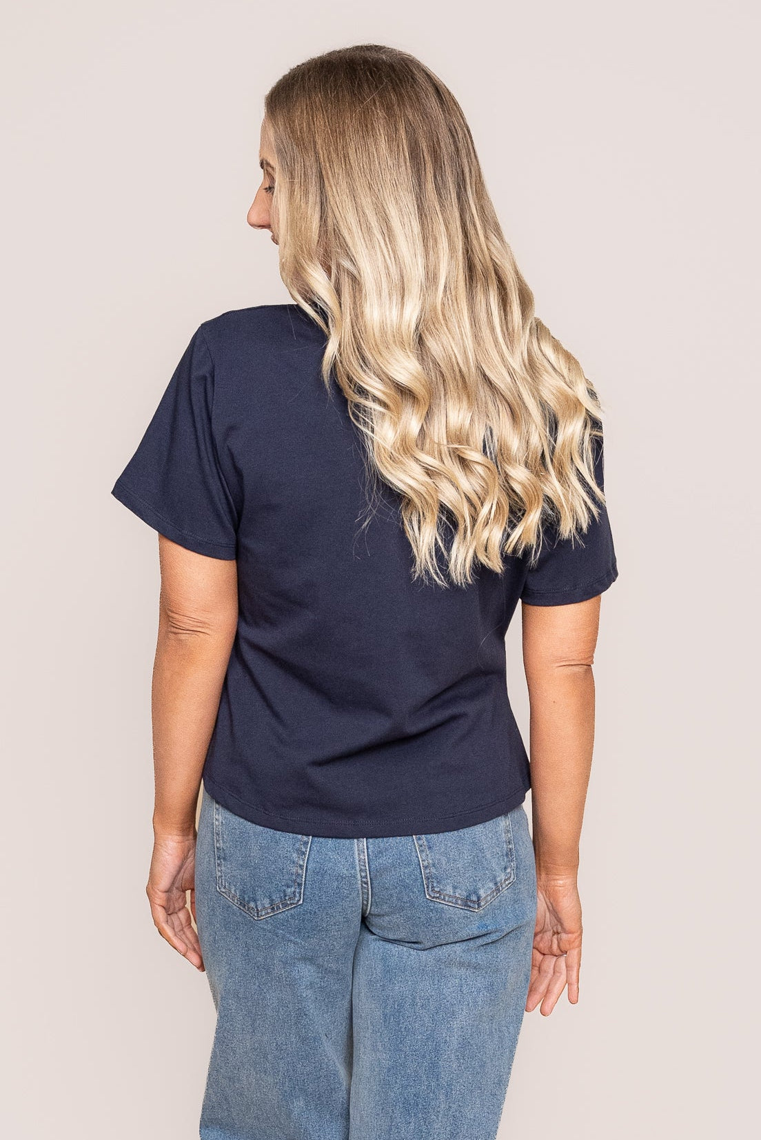 Greta Top in Navy