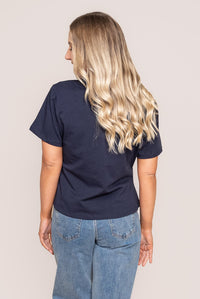 Greta Top in Navy