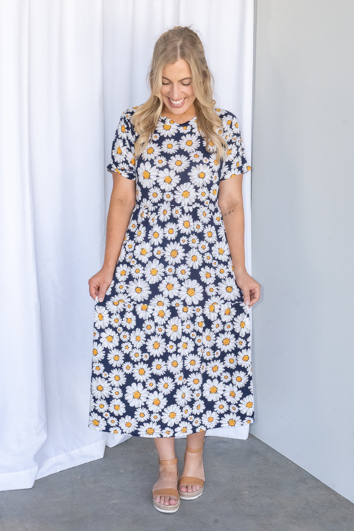 Daisy Dress in Navy