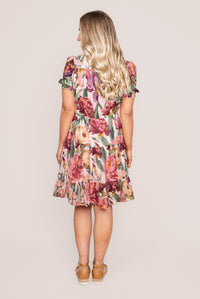 Tullie Floral Dress in Pink
