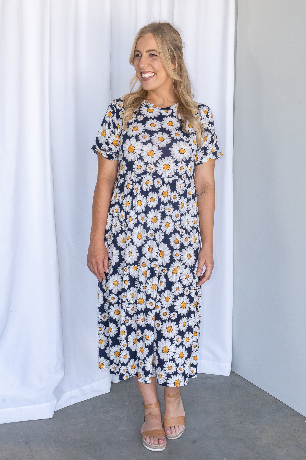 Daisy Dress in Navy