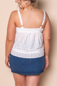 Irina Lace Top in Vintage White