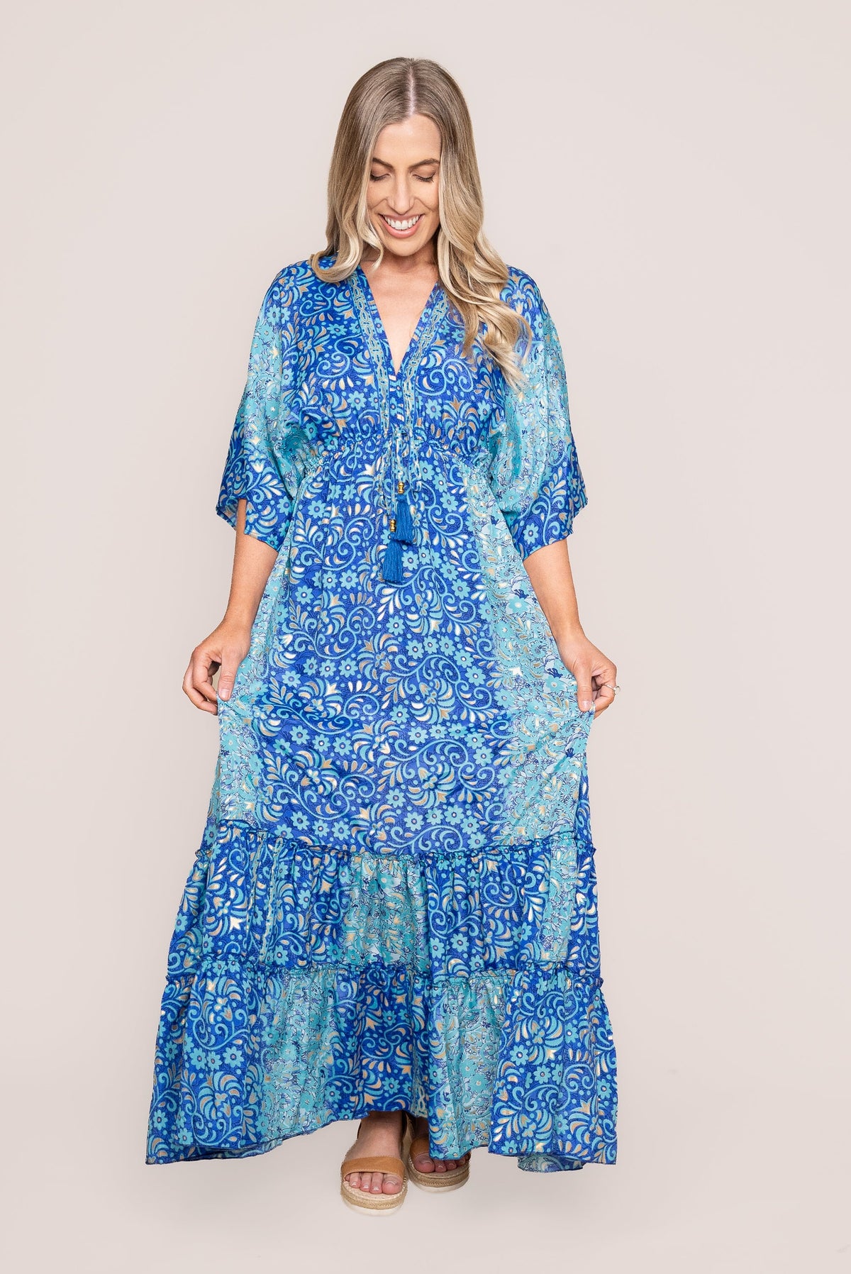 Maje Maxi Dress in Blue