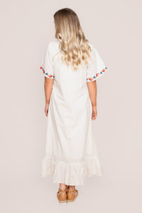 Penelope Midi Dress in White