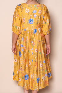Anna Midi Dress in Marigold