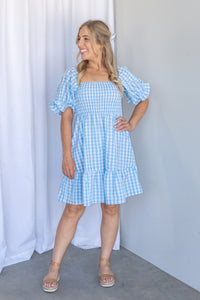 Queenie Dress in Light Blue