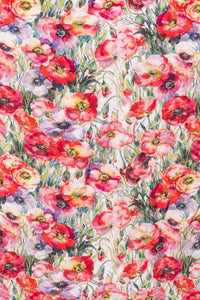 Korinna Midi Dress in Red Multi