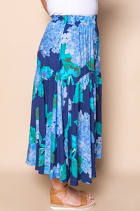 Odette Midi Skirt in Navy