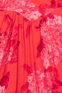 Odette Midi Skirt in Red