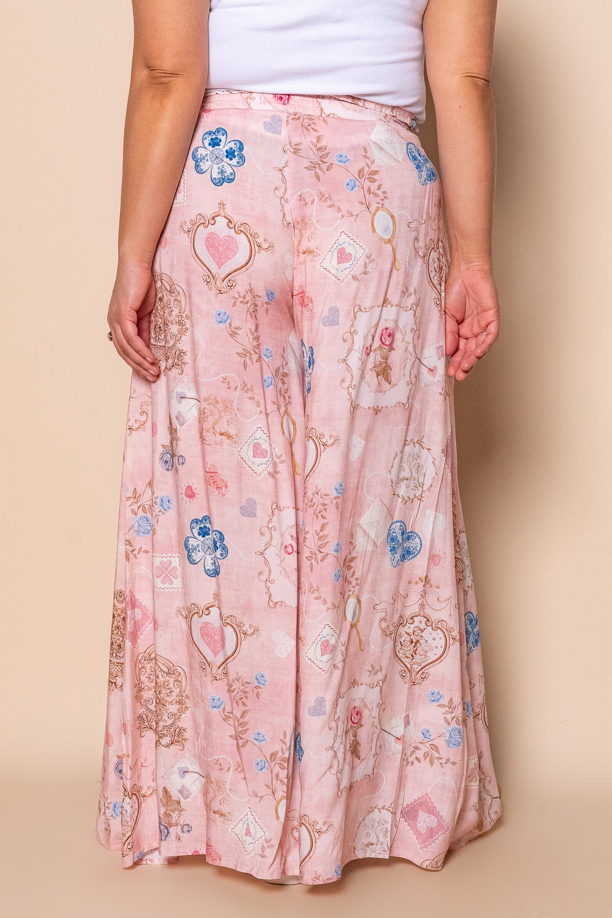 Selma Wide Legged Pants in Pink