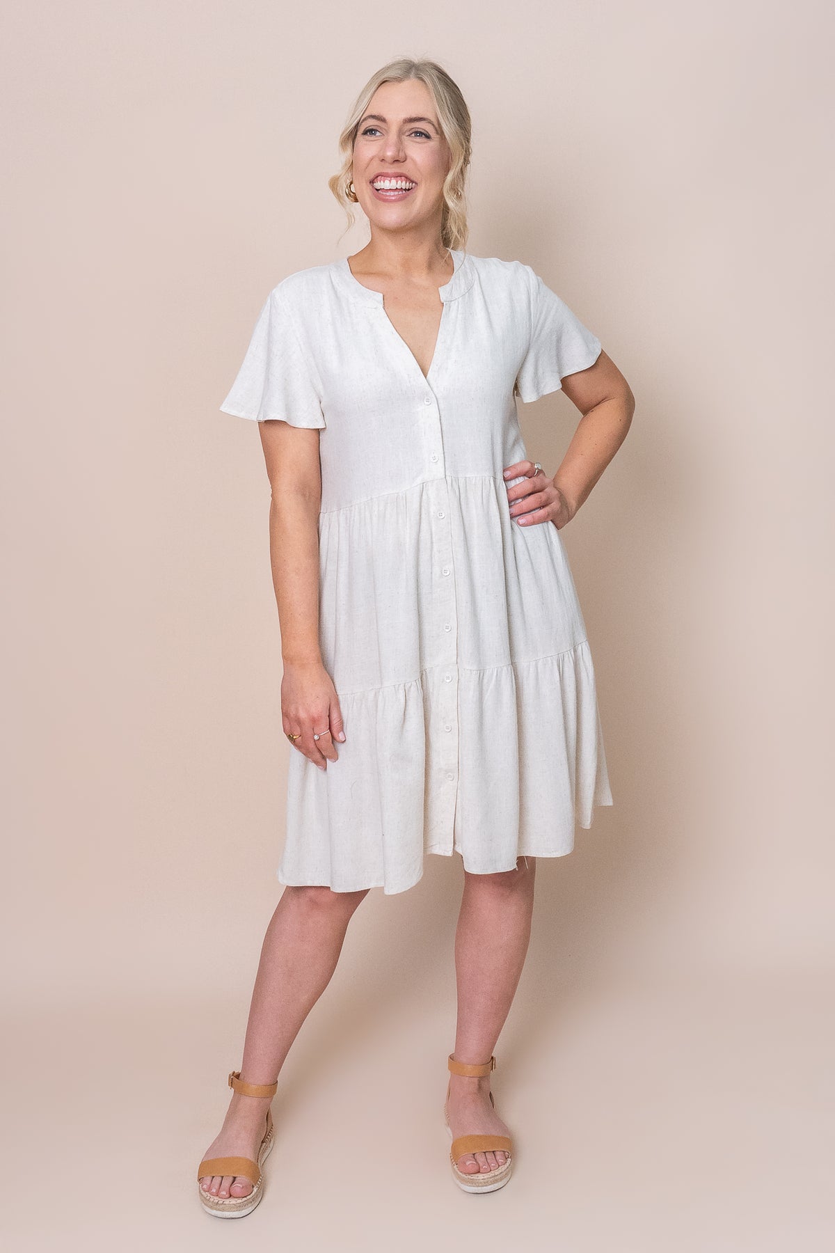 Alfie Dress in Sand - Final Sale