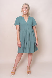 Alfie Dress in Sea Green